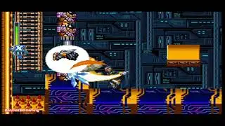 Megaman X6 N's Version Using X Shadow Armor vs High Max Gate's Secret Lab Stage 2 #MegaManX6 