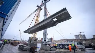 267t Gesamtgewicht - Versetzen von zwei Waagenbr&uuml;cken mit LTM1650
