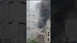 BREAKING NEWS - FAMOUS HEERA PANNA MALL ON FIRE LIVE MUMBAI