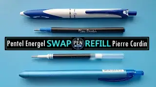 Pentel EnerGel против керамического ролика Pierre Cardin &mdash; подходит ли сменный стержень Pentel En...