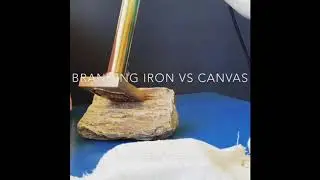 Pyrography Experiment: Branding Iron vs Canvas Cloth. Wood burning art redefined! | Red Roof Barn
