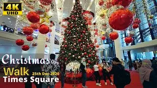 🎄Christmas walk, Times Square Kuala Lumpur | 4K Walk