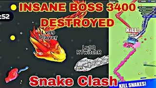 UNBELIEVABLE! Boss Snake Defeated | Snake Clash Gameplay