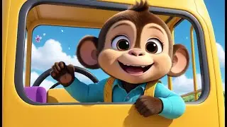 Rainbow Bus Adventure &mdash; Wheels Go Round! | Fun Kids Song | Colorful Bus Ride Rhyme