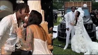 Travis Hunter Marries Longtime Girlfriend Leanna Surprises Her With Dream Car And No Prenup