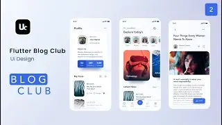 Blog Club app Complete UI Design with Flutter | part 2 Article Screen