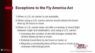 AnSRS4U Fly America Act