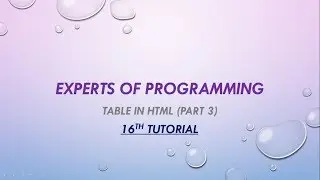 HTML 5 tutorials for beginners in Urdu Hindi (16th tutorial) tables in HTML PART 3