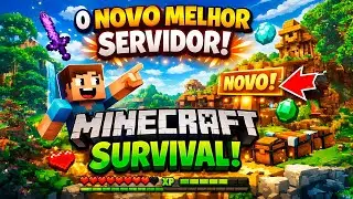 NOVO SERVIDOR MINECRAFT SURVIVAL JAVA E BEDROCK 1.21.11
