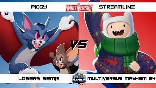 MultiVersus Mayhem 24 Losers Semis Piggy (Tom and Jerry) vs Streamline (Finn) MultiVersus Tournament