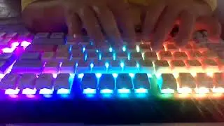 HyperX TKL keyboard sound test.(aqua blue tactical switches)