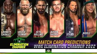 WWE Elimination Chamber 2022 - Card Predictions