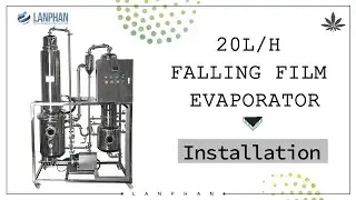 Installation 20L/h falling film evaporator ethanol