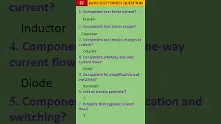 Basic Electronics Question and Answer-57 #shorts#shortsfeed #shortsvideo @ElectronicsOrigin