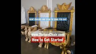 Make $150 to $300 a day renting chairs www.ThroneChair.com 214 853 0989 #kingChair #thronechair