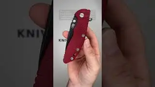 Rick Hinderer XM18 3 5 Skinny Slicer Magnacut Black DLC Red G10 pocket knife