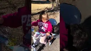 Devin is the best big brother trying to teach his sister how to ride her bike. 🥰 #bike #fypシ