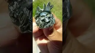 Men's pirate skull ring