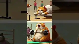 From Fat to Fit: The Gym Cat Story 🏋️&zwj;♂️🐱#cat #gym #fitness #catlover #trendingshorts