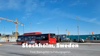 🇸🇪 Sweden Virtual Tour 4K - Perfect Sunny Day to Explore Bastugatan to Folkungagatan, Stockholm 2023