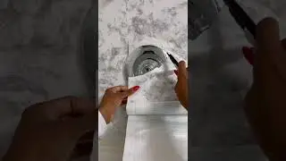 Dollar Tree Bathroom Makeover Marble Contact paper