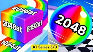 AT Series 3/3 | Jelly Run 2048 vs Ball Run 2048 Infinity vs Block Blast | MEGA MERGE Challenge