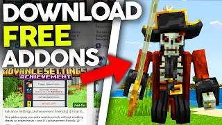 How To Use/Install FREE Addons (Minecraft Bedrock / MCPE / Console) 1.21+