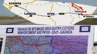 Côte d'Ivoire : Lancement des travaux de bitumage de l'axe : Divo, Guitry, Cotière.