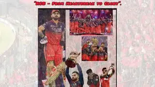Rcb : From Heartbreak to Glory❤️ 
