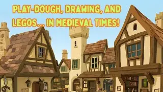 Play Dough, Drawing, and Legos&hellip; In Medieval Times! | Kids Create Castles & Dragons