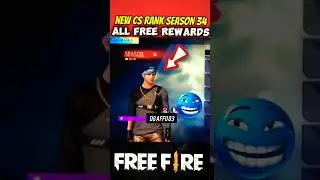 Free Fire OB52 Advance Server Update🥳| New Cs RANK SEASON -34 ALL FREE REWARDS😍 #shorts#shortsfeed