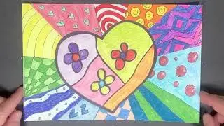 Romero Britto Line and Design Lesson