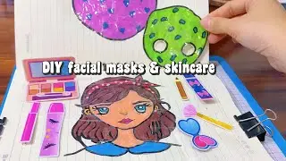 [💚PAPER DIY🩵] DIY facial masks & skincare- Dollpaper -Produced by Meomeo-Mochi 😊