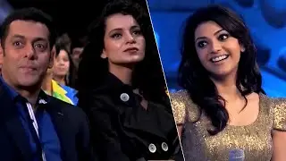 Kajal Aggarwal Crazy act at CCL Curtain Raiser
