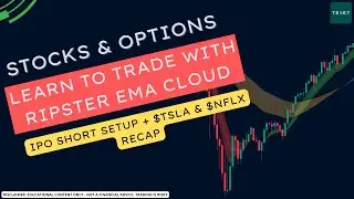 Как я торговал IPO $ARM и обзоры $TSLA $NFLX с использованием EMA Clouds