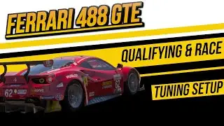 Квалификационная и гоночная настройка для нового Ferrari 488 GTE (Forza Motorsport)
