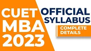 CUET MBA - 2023 | OFFICIAL SYLLABUS