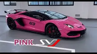 First Pink Lamborghini Aventador SVJ!