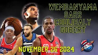 WEMBANYAMA - SARR - COULIBALY - GOBERT -  NBA FRENCH HIGHLIGHTS  11.25.2024