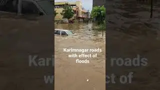 Karimnagar roads with effect of floods/rain effect in karimnagar #karimnagar #floods