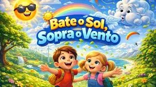 Bate o Sol, Sopra o Vento | Música Infantil Cristã Animada | Louvor para Crianças