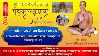 || 28.12.25 || Day-4, Panchkalyanak Maha Mahotsav, Chindwada (MP) 🙏🏳‍🌈 #live  #jaintemple #viral 👍