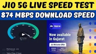 Jio 5G Live Speed Test | 874 Mbps Downloding Speed&nbsp;on&nbsp;Jio&nbsp;5G