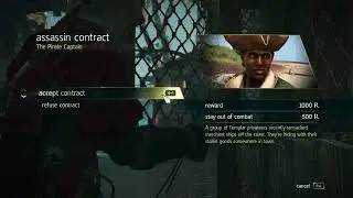 Assassin's Creed 4 Black Flag - The Pirate Captain Assassin Contract Gameplay