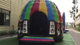 Latest disco dome inflatable bounce house is being tested in Y&G inflatable