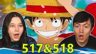 2 YEAR TIMESKIP!!! LETS GO! 👒 One Piece Ep 517 & 518 REACTION & REVIEW