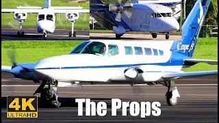 The Props, Cessna 402, BN2 Islander, Short 360, St. Kitts Eastern Caribbean