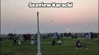 karachi sea view park karachi || best park for family Trip || beautiful sun sit view on seaview