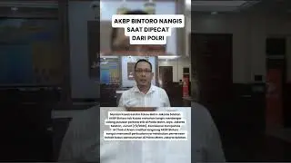 POLISI VIRAL, AKBP BINTORO NANGIS USAI DIPECAT DARI POLRI, GARA-GARA PERAS TERSANGKA #tribunviral