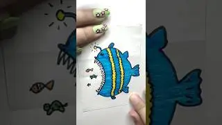 Fun Drawing Ideas🐟 #youtube #art #youtubeshorts #viral #trending #creative #fish #funny